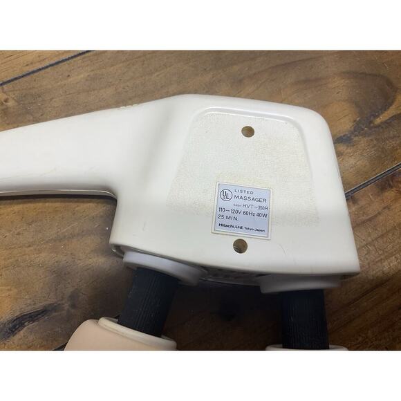 Hitachi HVT-350 Massager Dual Twin Heads Electric 2 Speed Vintage Works Japan - Picture 7 of 10